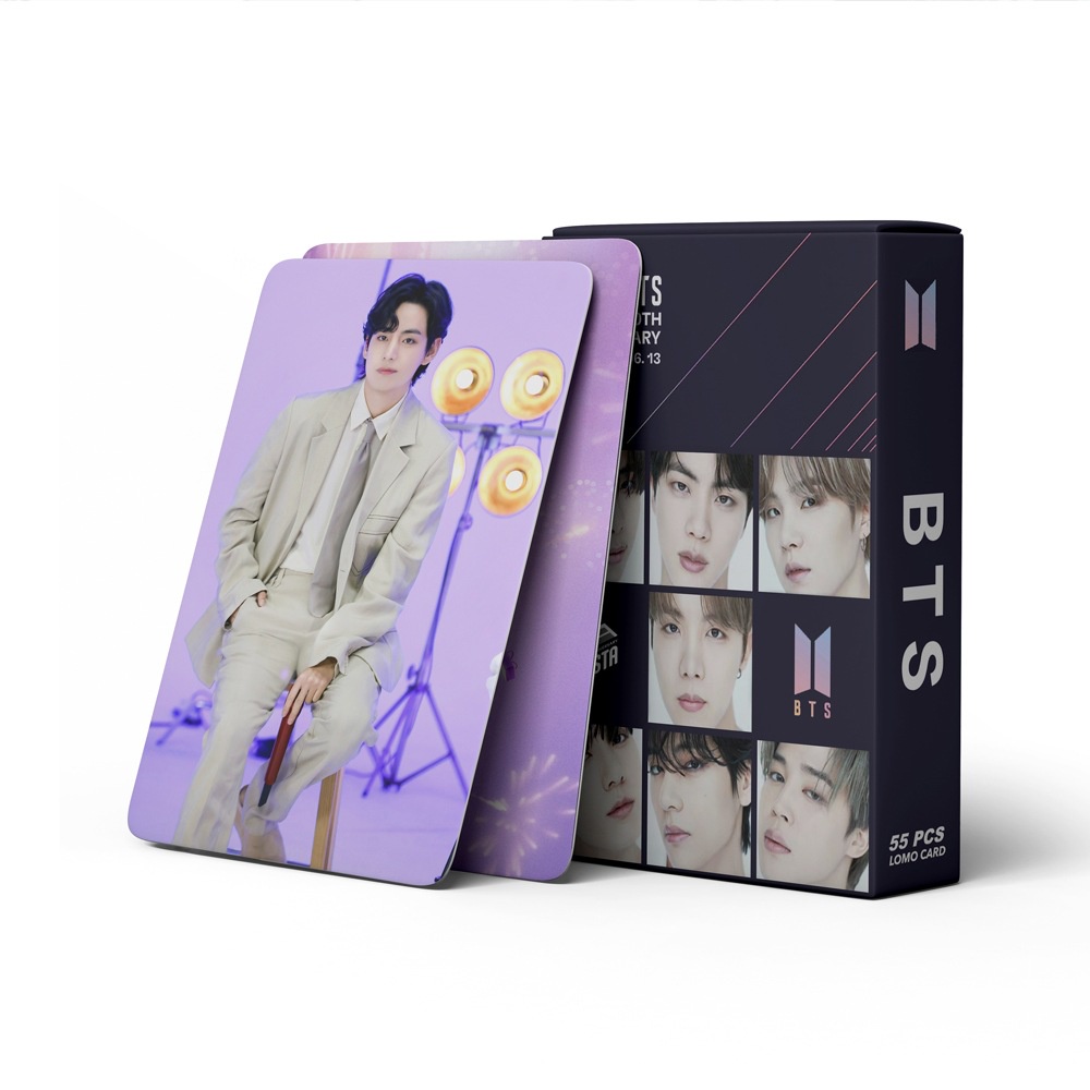 55pcs /box BT-S 10TH ANNIVERSARY Photocards Album Ambil Dua Kartu Bangtan Boys Kpop Postcards