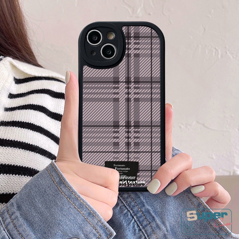 Simple Oil Painting Lucky Love Heart Smile Plaid Case Compatible for IPhone 7Plus XR X XS Max 13 11 14 12 Pro Max 7 8 6 6s Plus SE 2020 Vintage Tag Lattice Shockproof Soft Tpu Case