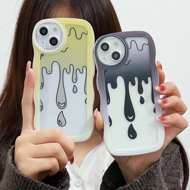 Casing case hp Xiaomi Redmi A1 10c 10 Note 4 8 9 10 11 Pro 10t 11 SE 5G 4G Oval Big Eye Wavy Pattern