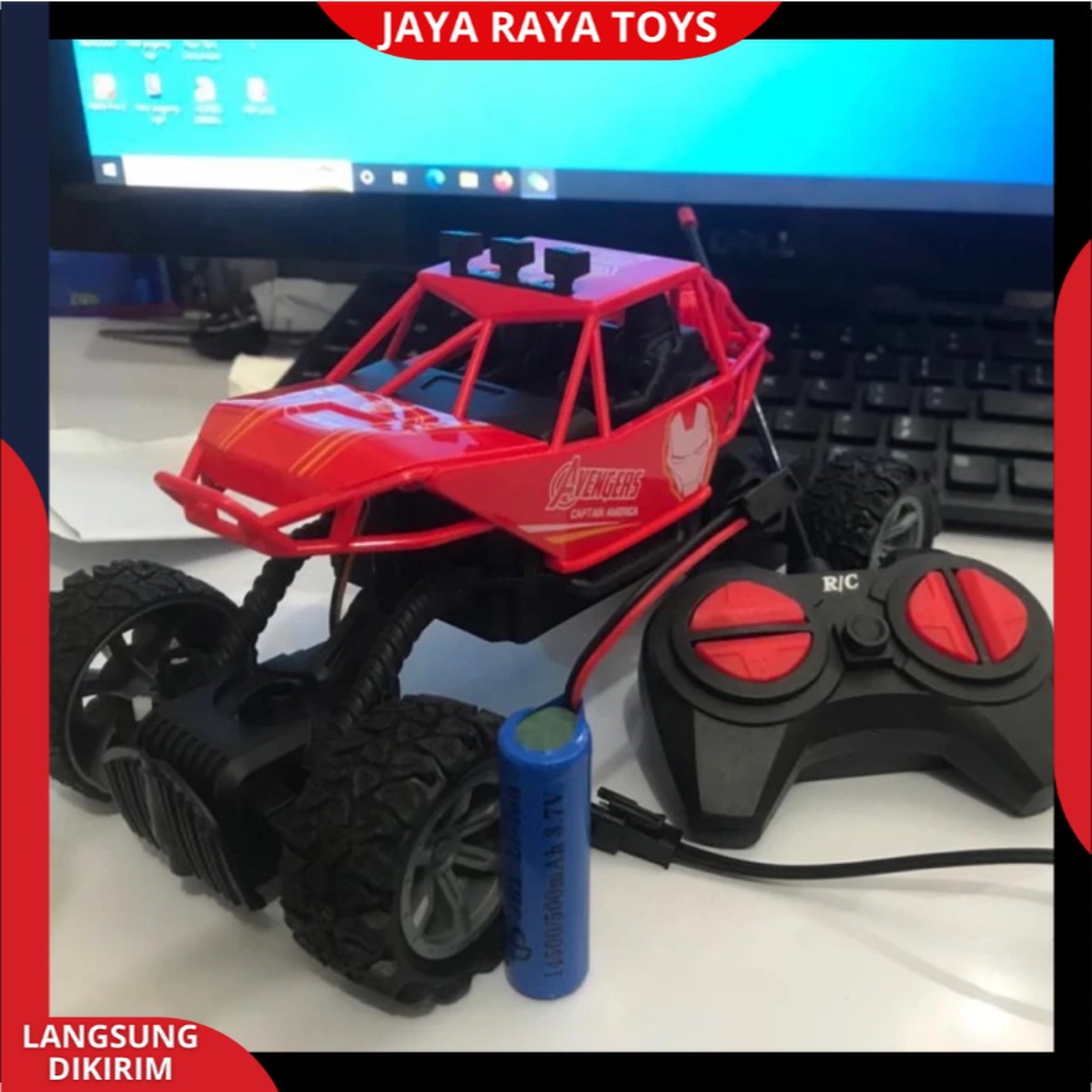 PROMO RC Remote Control Mobil ROCK CLIMBER CRAWLER OFFROAD x cross Boost Monster Berlampu Baterai CAS