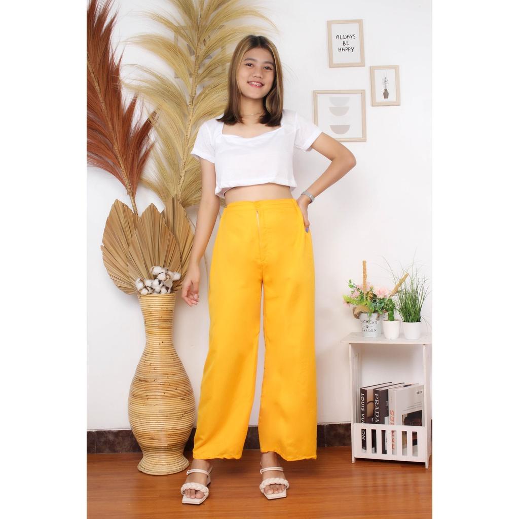 CELANA KULOT WANITA SLIT PANTS ZS 156 CELANA CEWEK HIGHWAIST MURAH BERKUALITAS