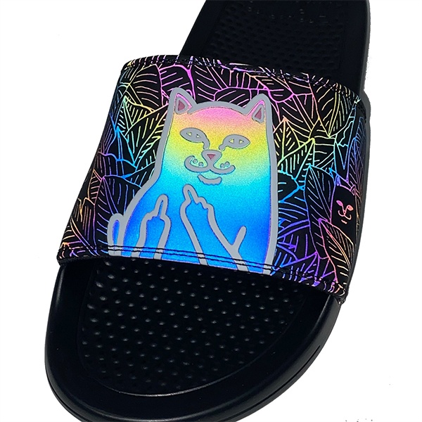 Rip n Dip Lord Jermal Leaf Camo Slides 3M Iridescent