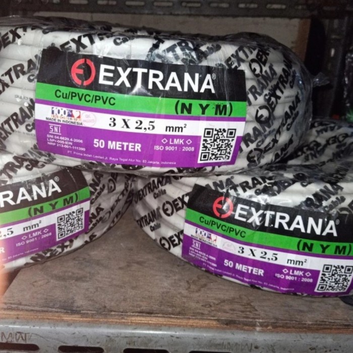 KABEL LISTRIK EXTRANA NYM 3x2.5 MM TEMBAGA BATANGAN