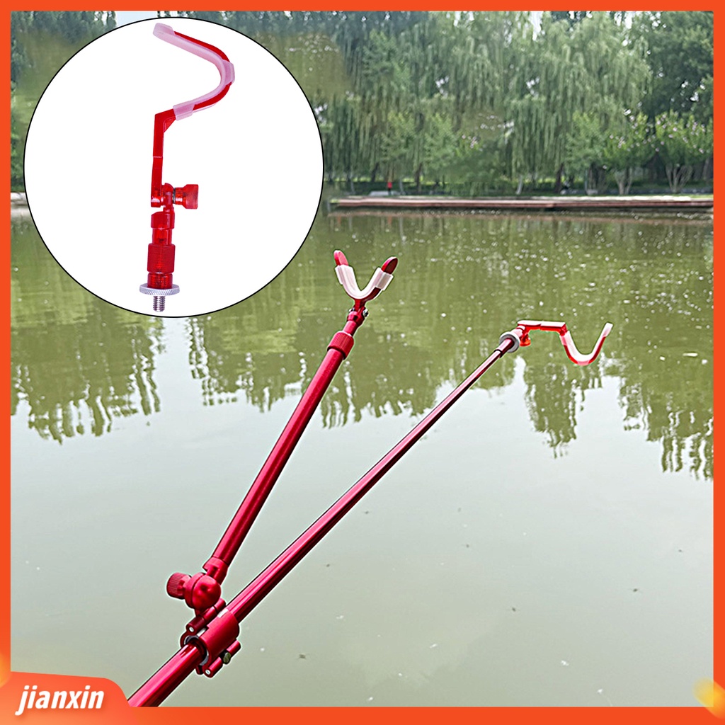 (In Stock) Stand Tiang Sudut 8MM Interface Kiri Kanan Adjustable 180derajat Rotatable Fish Pole Holder Untuk Outdoor