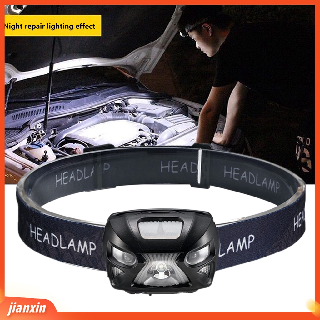 (In Stock) Headlamp Rechargeable Long Life IPX6 Waterproof Perfectly Fitment Induction Lampu Kepala Super Terang Untuk Malam Hari