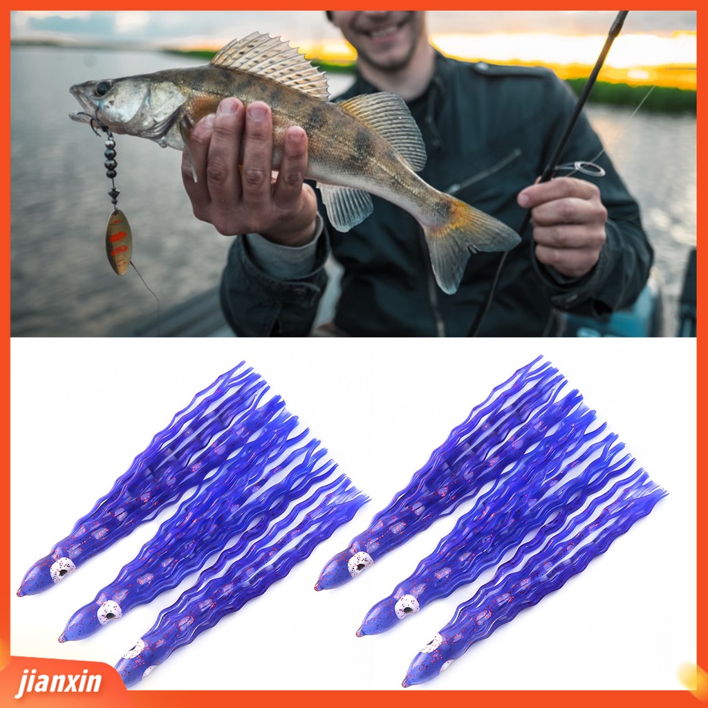 (In Stock) 14cm /6.5g Umpan Pancing Simulasi Menggoda Tahan Gigit Angling Karet Lembut Jarak Jauh Pengecoran Gurita Umpan Memancing Luar Ruangan