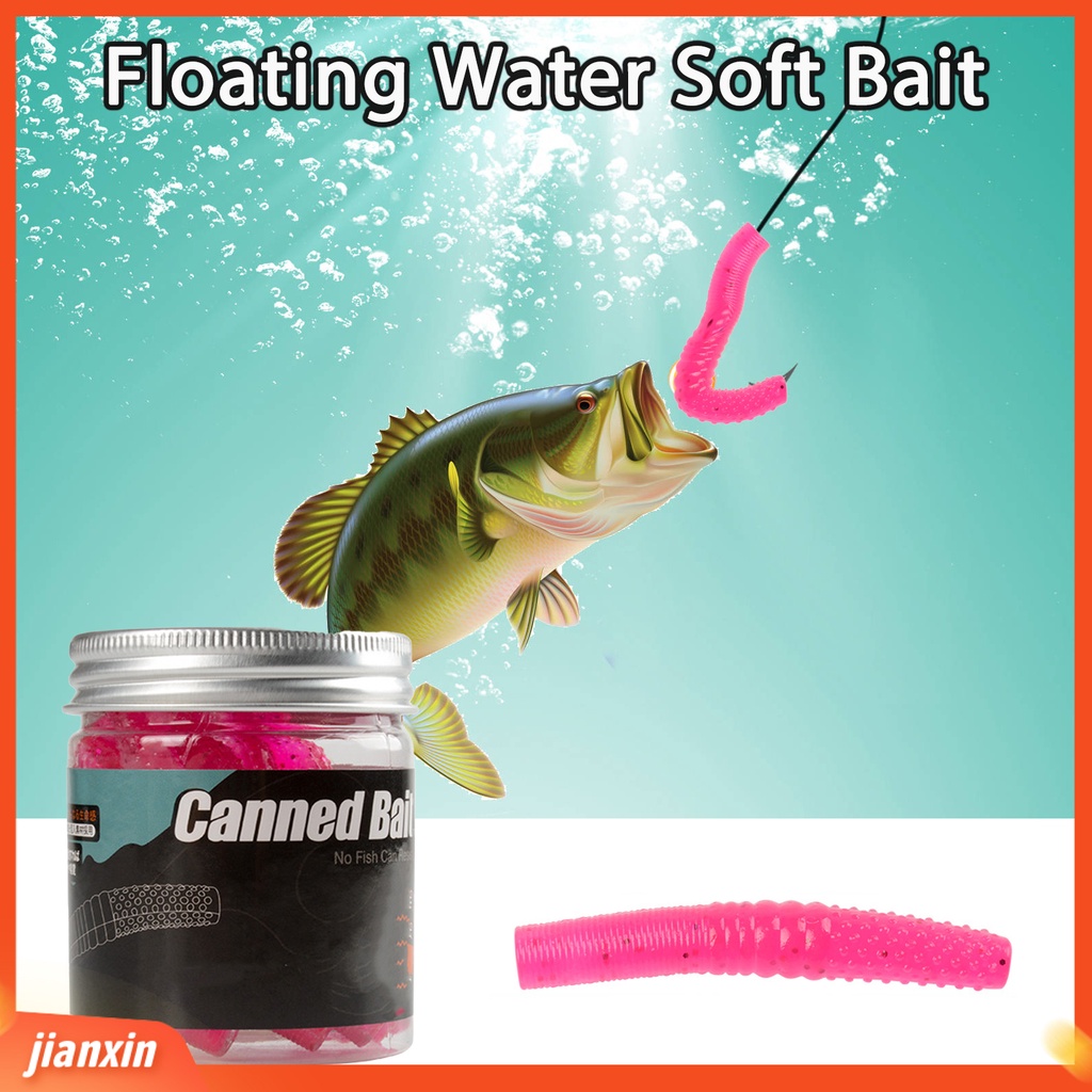 (In Stock) 10Pcs 6.5cm /4g Umpan Umpan Simulasi Menggoda Elastisitas Tinggi Tahan Gigit Angling TPR Tongkat Cacing Mengambang Umpan Lembut Memancing Luar Ruangan