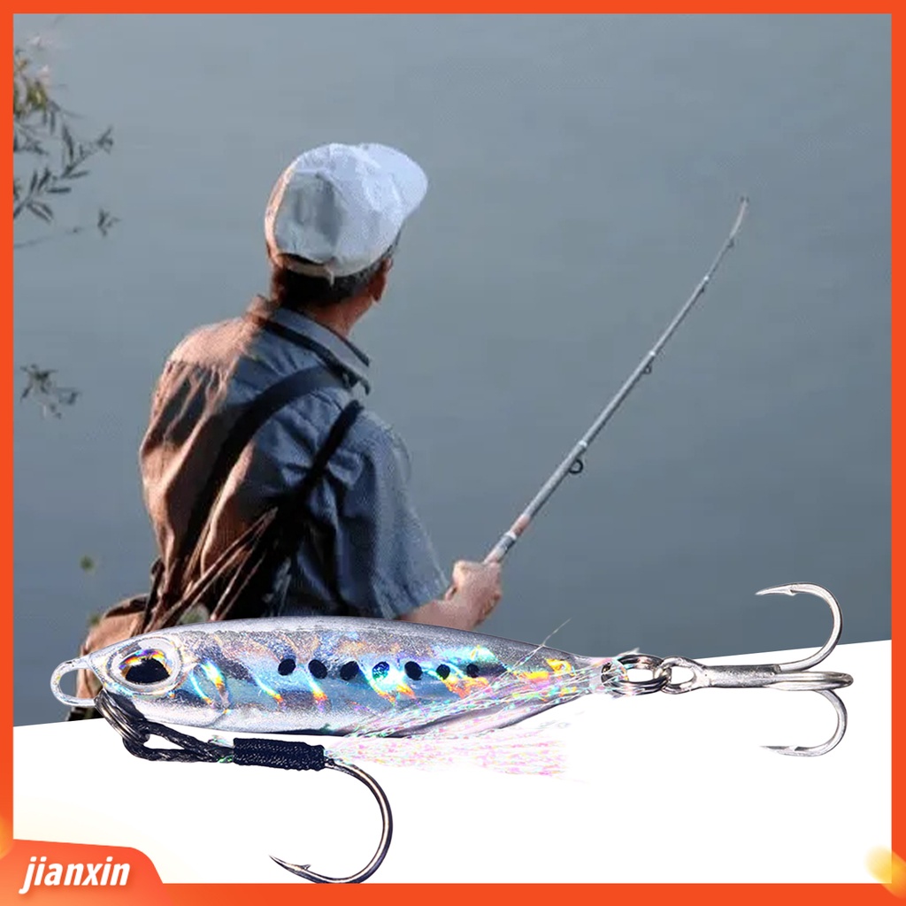 (In Stock) 16g Umpan Umpan Penampilan Realistis Simulasi 3D Fisheye Tajam Kait Warna Terang Mudah Menghilangkan Alat Pancing Perahu Memancing Jig Lure Untuk Outdoor