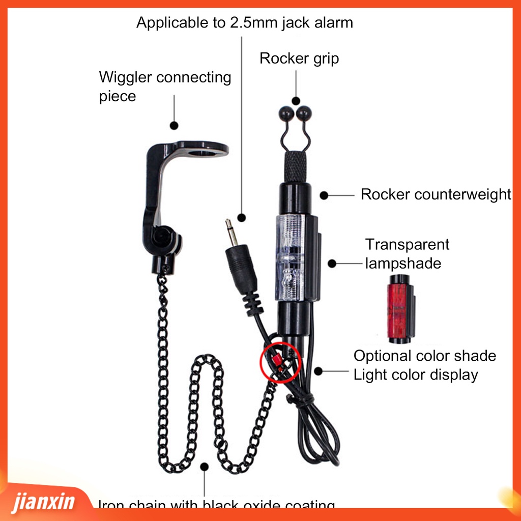 (In Stock) 4Pcs Swinger Pancing Praktis Mudah Dibawa Rantai Metal Fishing Bite Swinger Untuk Outdoor