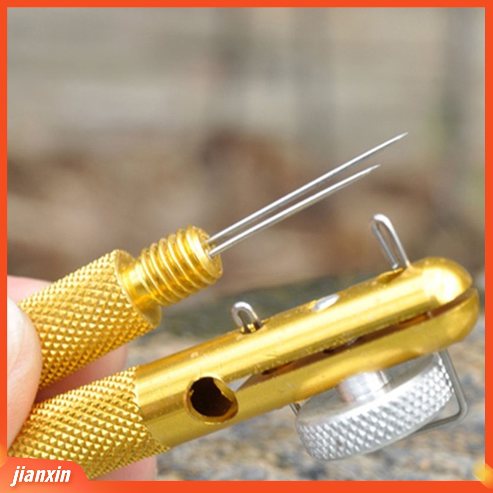 (In Stock) Paduan Aluminium Memancing Hook Line Tier Knotter Fishhook Double-headed Needle Tool