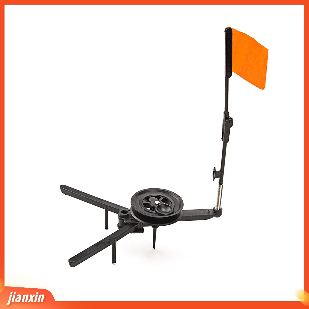 (In Stock) Pancing Es Tahan Lama Portabel Tip-up Compact Orange Flag Tackle Aksesori