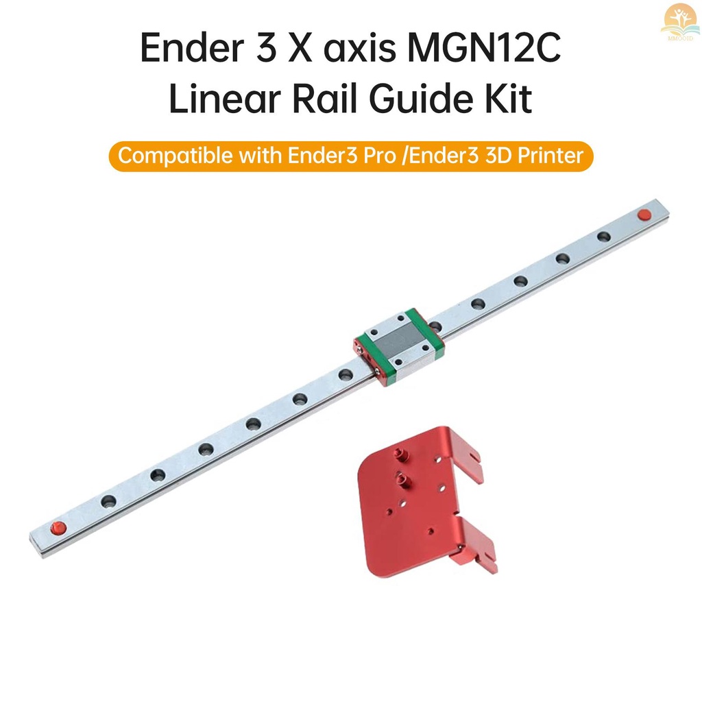 In Stock Ender 3x-axis MGN12C Linear Rail Guide Kit Dengan Fix Plate Mount Bracket Untuk Ender3 Pro /Ender3 Upgrade Printer 3D Accessary