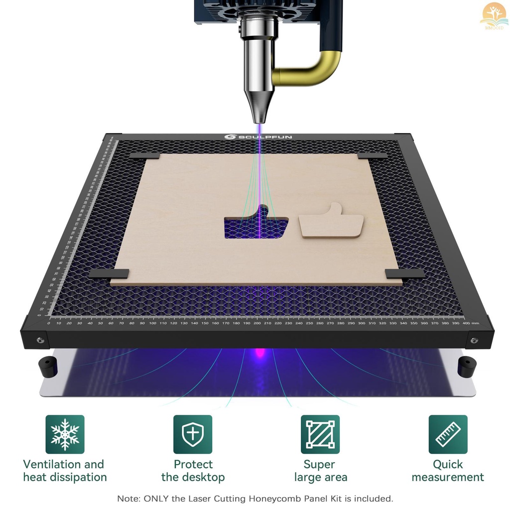 In Stock SCULPFUN H3 400x400mm Laser Cutting Honeycomb Panel Meja Kerja Cocok Untuk Dioda CO2 Laser Grafir Mesin Klem Logam Profesional Mudah Di Observasi Perlindungan Desktop f