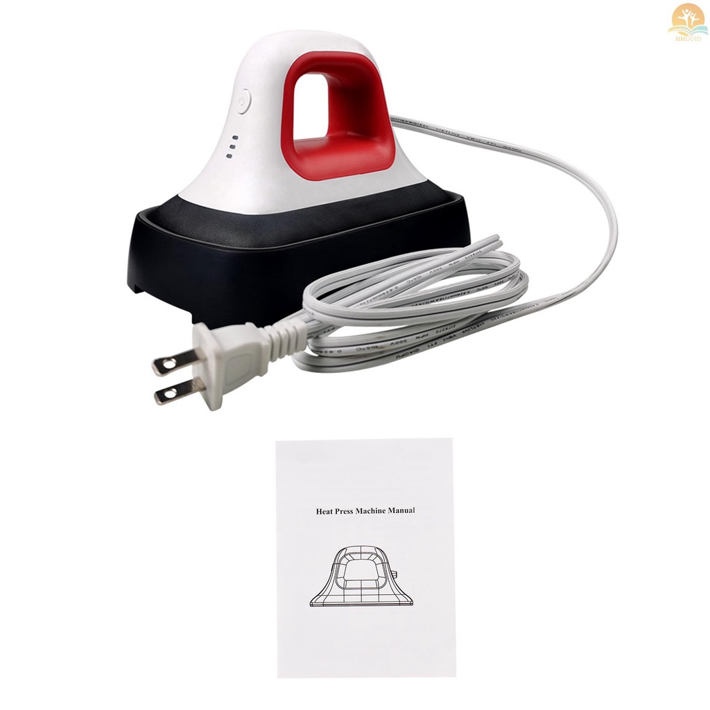 In Stock Mini Heat Press Machine T-Shirt Printing Easy Heating Transfer Press Iron Machines   for Clothes Bags Hats Pads Blanket  Case Portable HTV Vinly Projects DIY Home   B