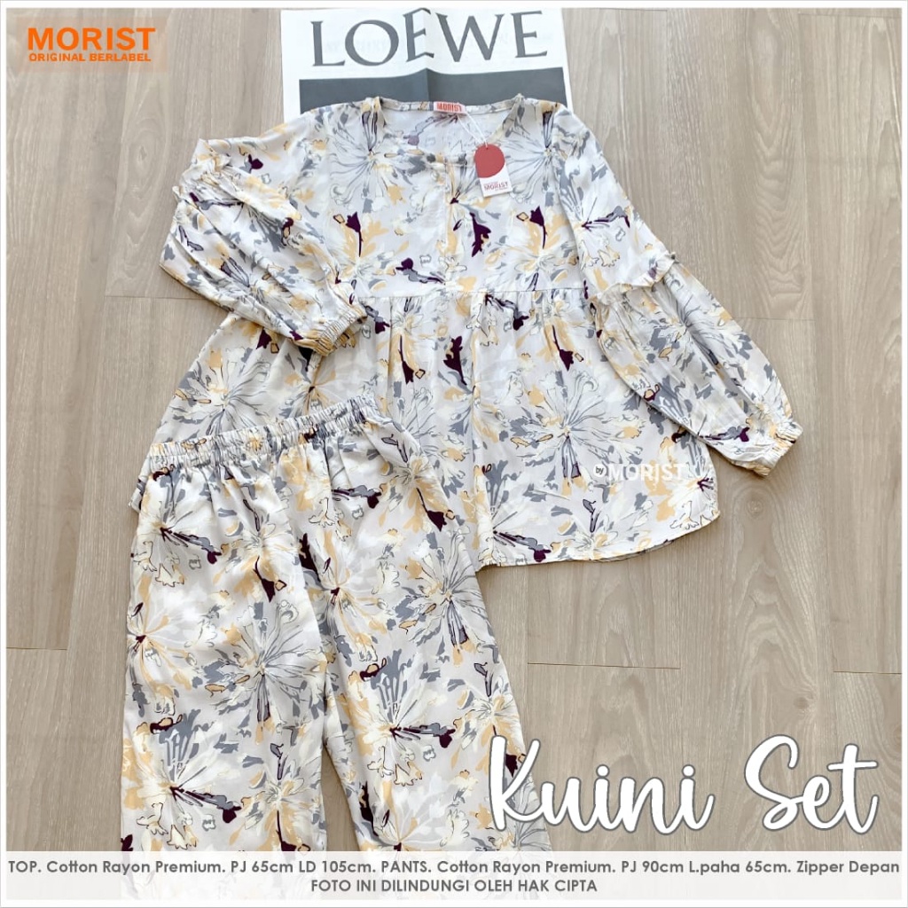 Kuini Set ORI MORIST | Ld105 Cotton Rayon Premium