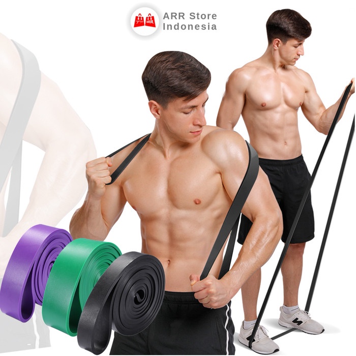 Long Resistance Band Power Band Karet Fitness Gym Olahraga