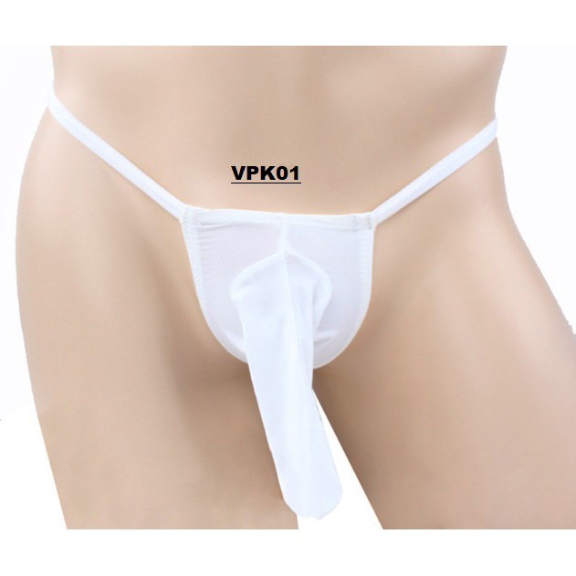 Gstring pria sexy g string cowo laki-laki cowok celana dalam import 17 - Putih