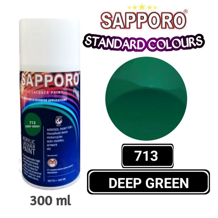 

713 DEEP GREEN SAPPORO STANDAR 300ml Cat Semprot Pylok Pilok Pylox
