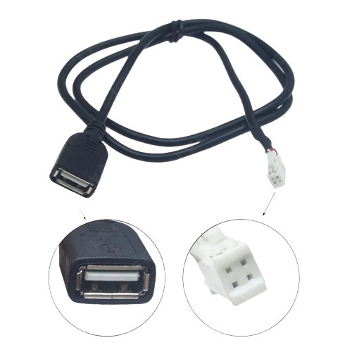 Soket Kabel Port USB RCA Kamera Antena GPS Headunit Android - USB 4Pin