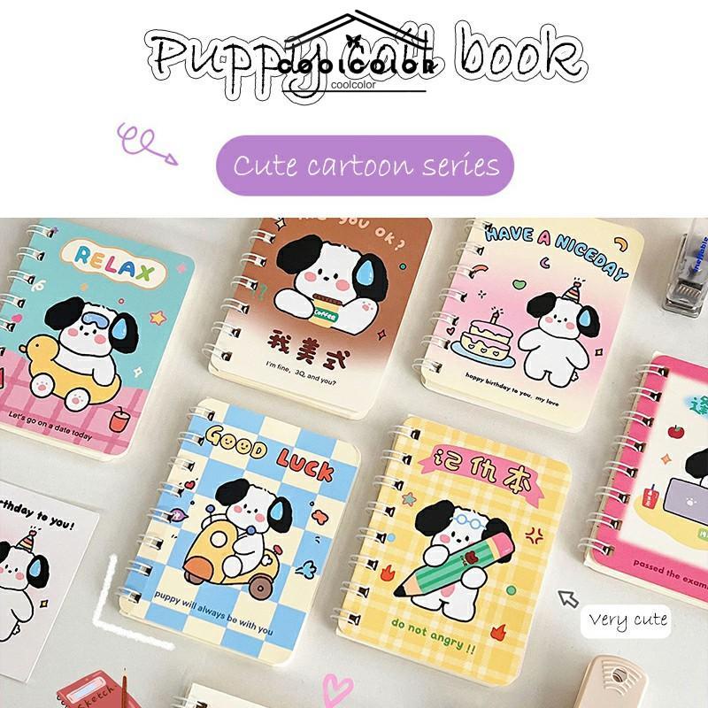 

COD❤️Buku catatan mini siswa kantor notebook koil kartun lucu notebook saku portabel catatan mini siswa kantor- cl