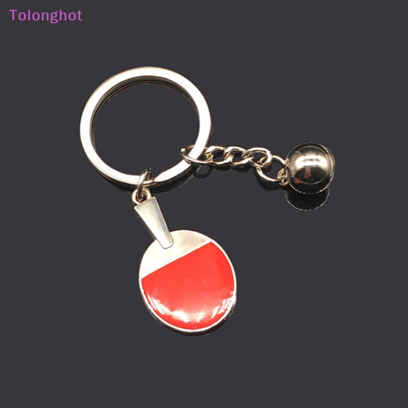 Tolonghot&gt; Fashion Sport Ping Pong Gantungan Kunci Kreatif Ping Pong Kelelawar Kunci Gantungan Kunci Gantungan Kunci Mobil Souvenir Hadiah Dengan Baik