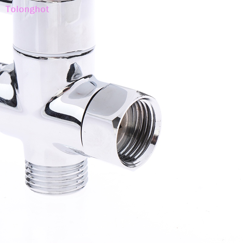 Tolonghot&gt; 2023 New Bidet Chrome T Adapter Dengan Shut-off Valve T Adapter 3 Arah7 /8&quot; 1/2&quot;3 /4&quot; Valve Untuk Sumur Kloset Toilet Genggam