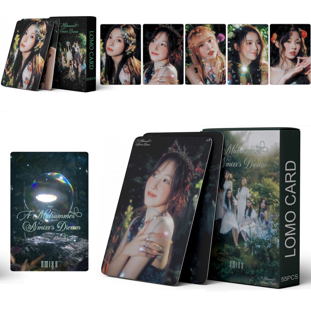 55pcs /box NMIXX Photocards A Midsummer Nmixx's Dream Album Kartu Lomo Kpop Postcards