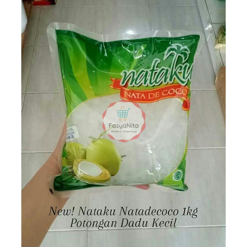 

Nata De Coco 1kg - Nataku (Potongan dadu kecil) Inaco Wong Coco Kara Delcoco