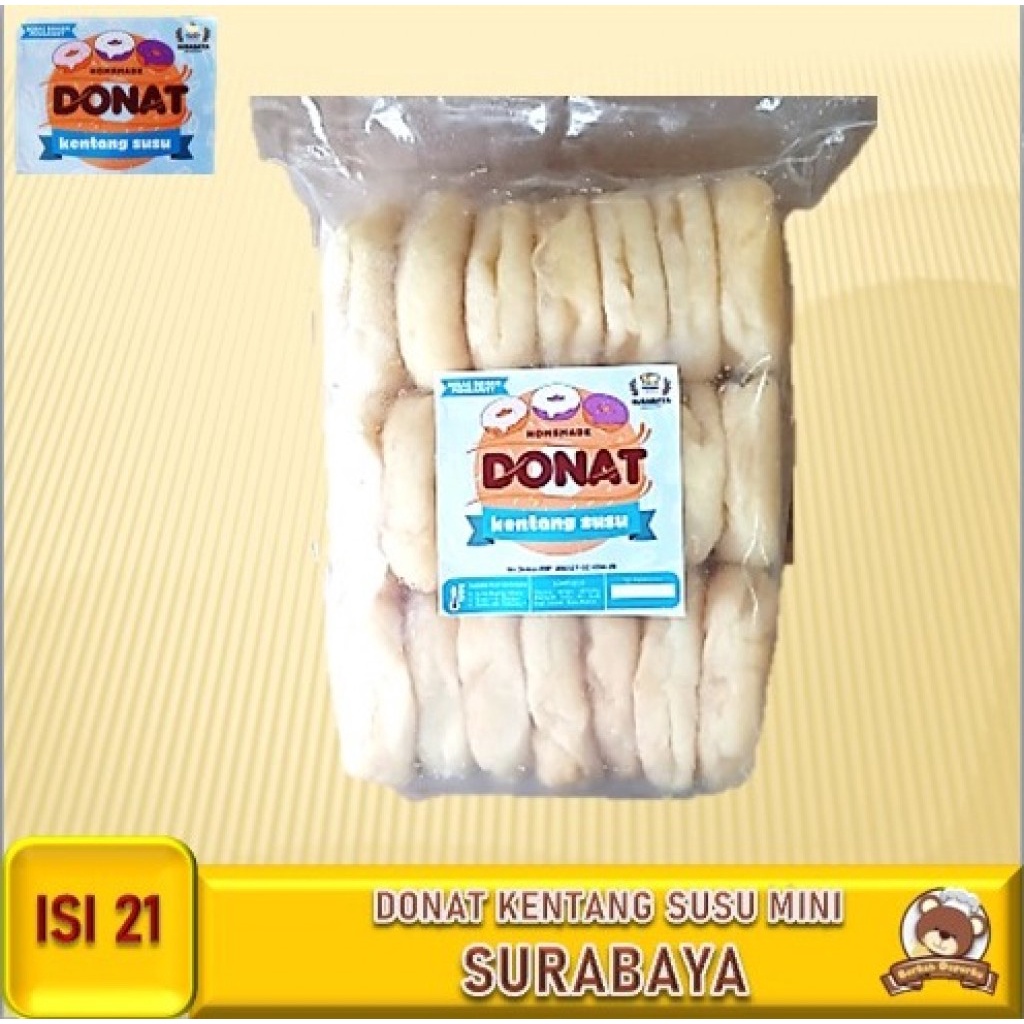 Surabaya Donat Susu Mini isi 21 Frozen Murah Bogor