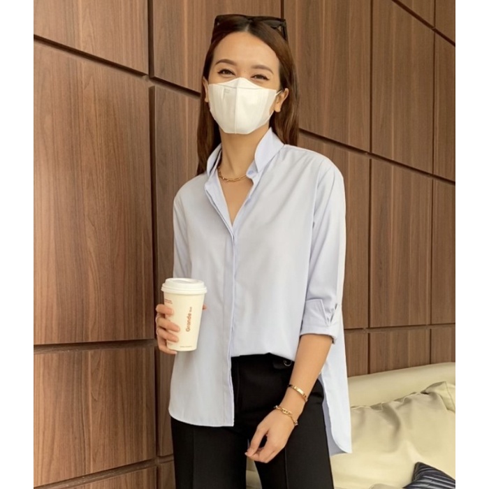 TERLARIS - KYOKO shirt (PILIH WARNA) - Biru Muda