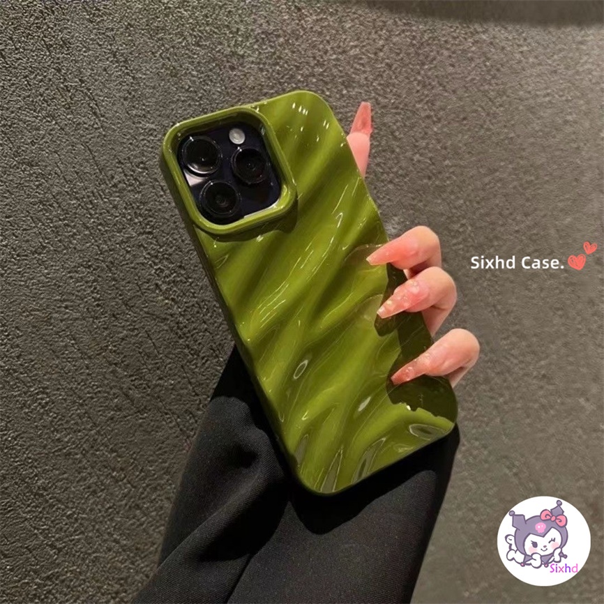 IPHONE Kompatibel Untuk Iphone14 13 12 11 Pro Max SE 2020x Xr Xs Max8 7 Plus Ins Sederhana Riak Air Dilapisi Ponsel Case Silikon Lembut Penutup Perlindungan Shock