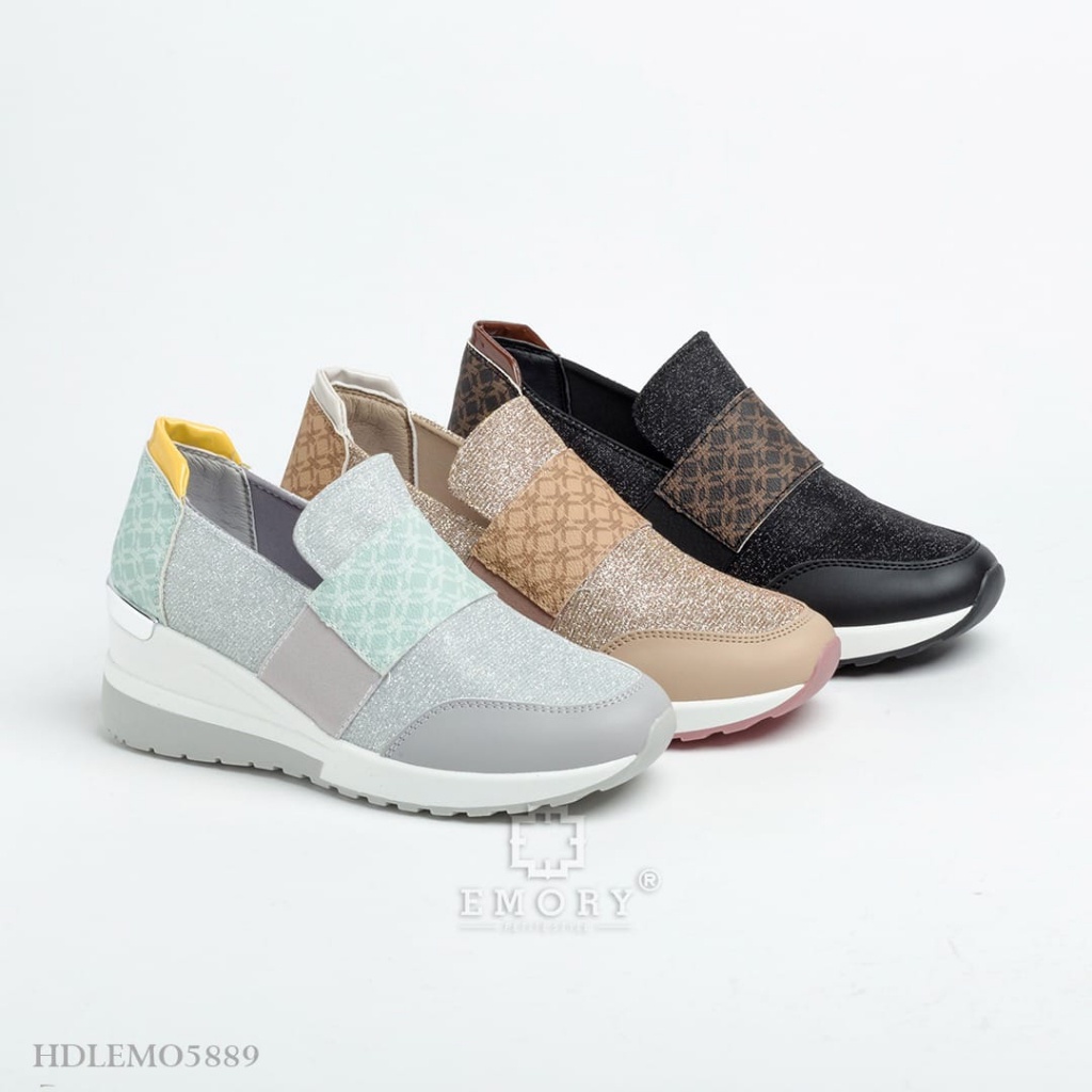 SV - EMORY Evany Sepatu Sneakers Wedges Wanita HDLEMO5889