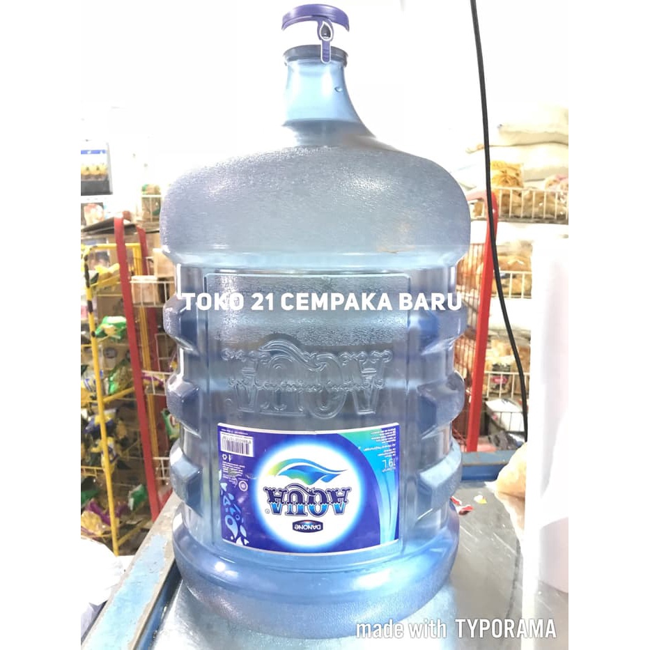 

AQUA GALON TABUNG + ISI 19 LITER | Gallon Minuman Air Putih Mineral