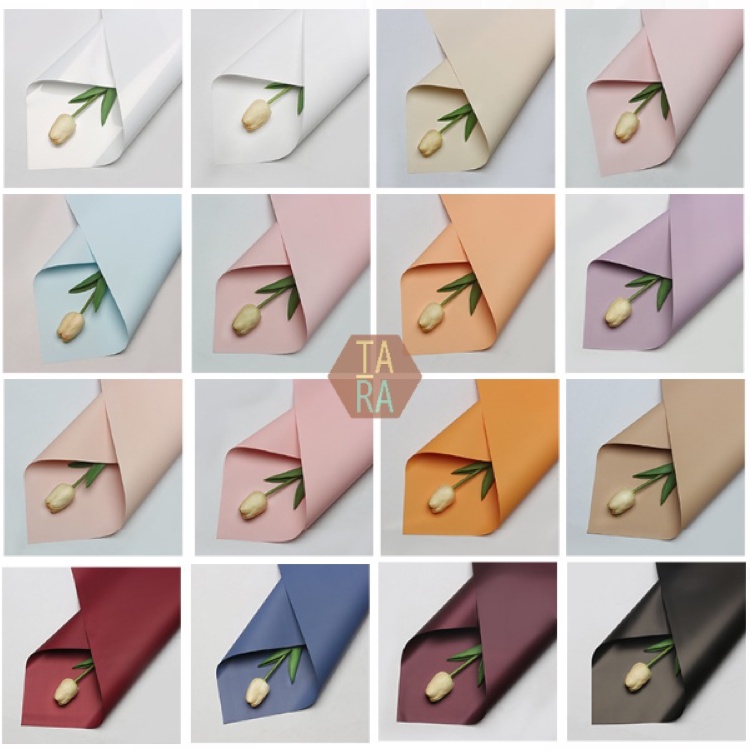 

(Per PACK 20 Lembar) Kertas Bunga Cellophane Polos 58*58 Harga Per Pack isi 20 Lembar