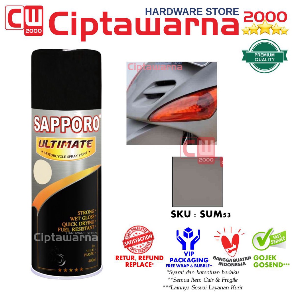 

SAPPORO ULTIMATE M53 GREY METTALIC - CAT SEMPROT SAPORO