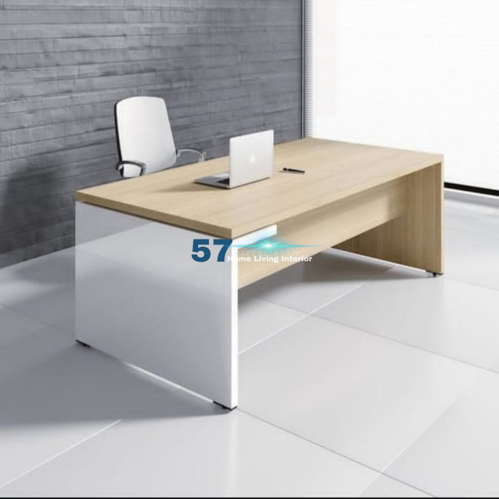 Meja Kantor - Meja Kerja Minimalis Bahan Plywood HPL Free Desain