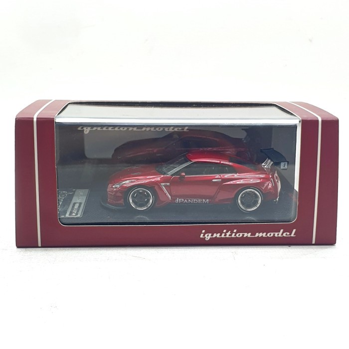 TERBARU IGNITION MODEL 1399 PANDEM R35 GT-R RED METALIC NEW (RARE)