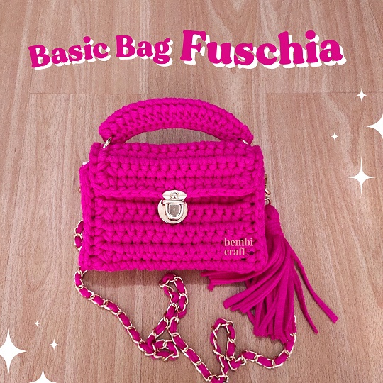 BEMBI CRAFT TAS RAJUT/ Basic Bag Tas Selempang Tas Bahu Wanita Korea Estetik Unik Kekinian Ala Pinte