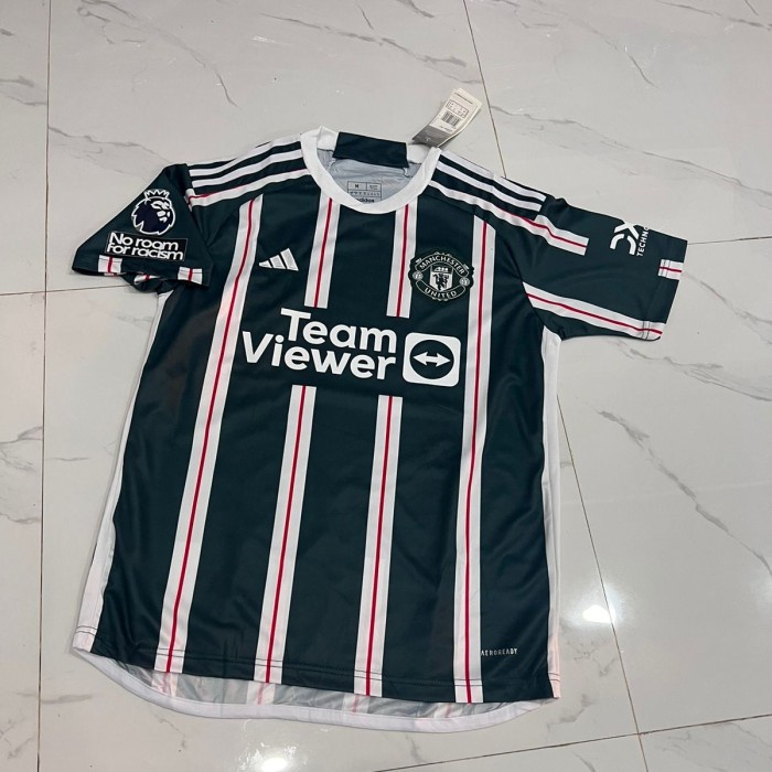 JERSEY MU AWAY 2023 2024 FULL PATCH BPL JERSEY FULL PATCH BPL + NO ROOM FOR RACISM