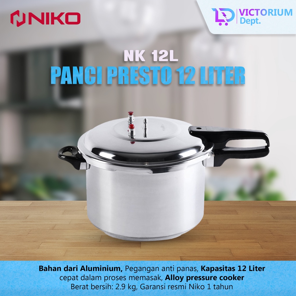 panci presto niko 12 liter pressure cooker NK-15L