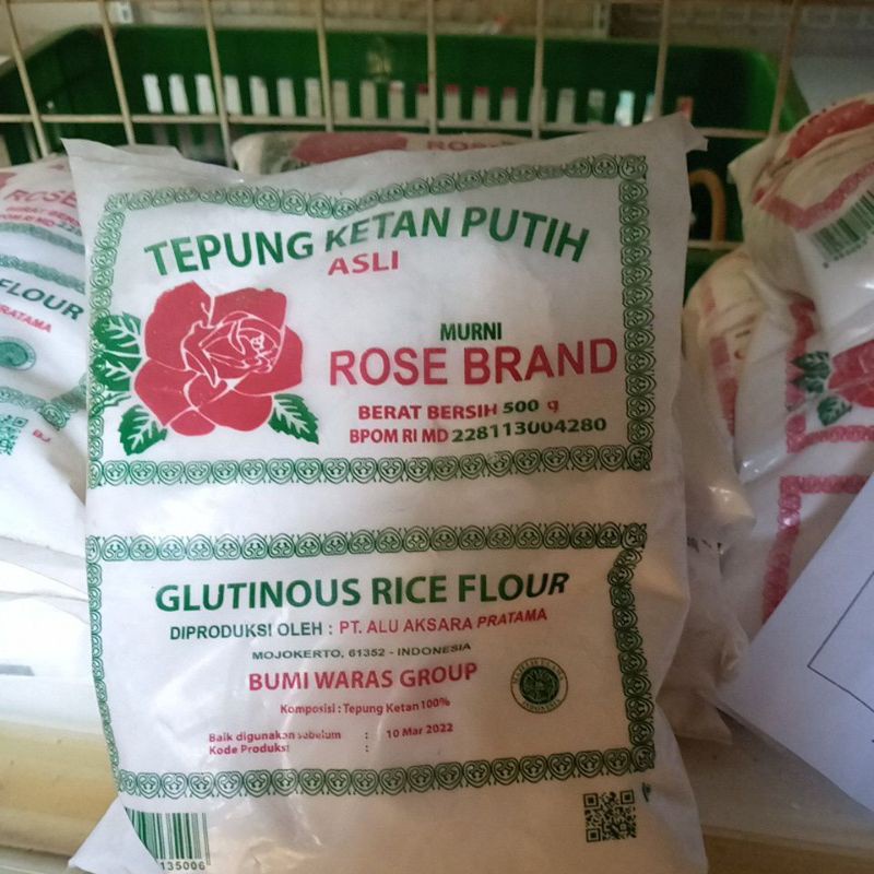 

tepung beras dan tepung ketan rosebran terbaik chat dulu y ini