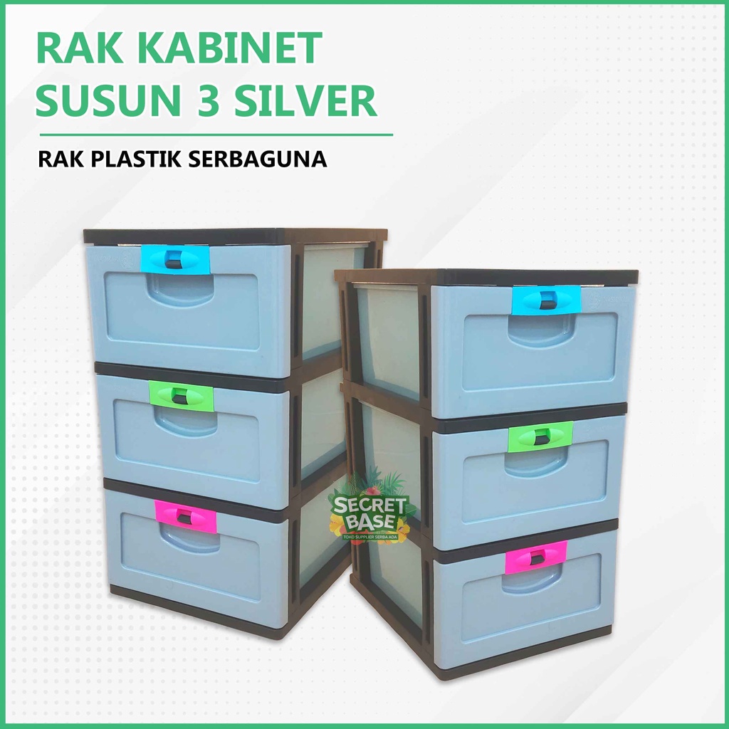 KABINET FAMILY SUSUN 3 - Lemari Laci Plastik / Lemari Susun Furniture