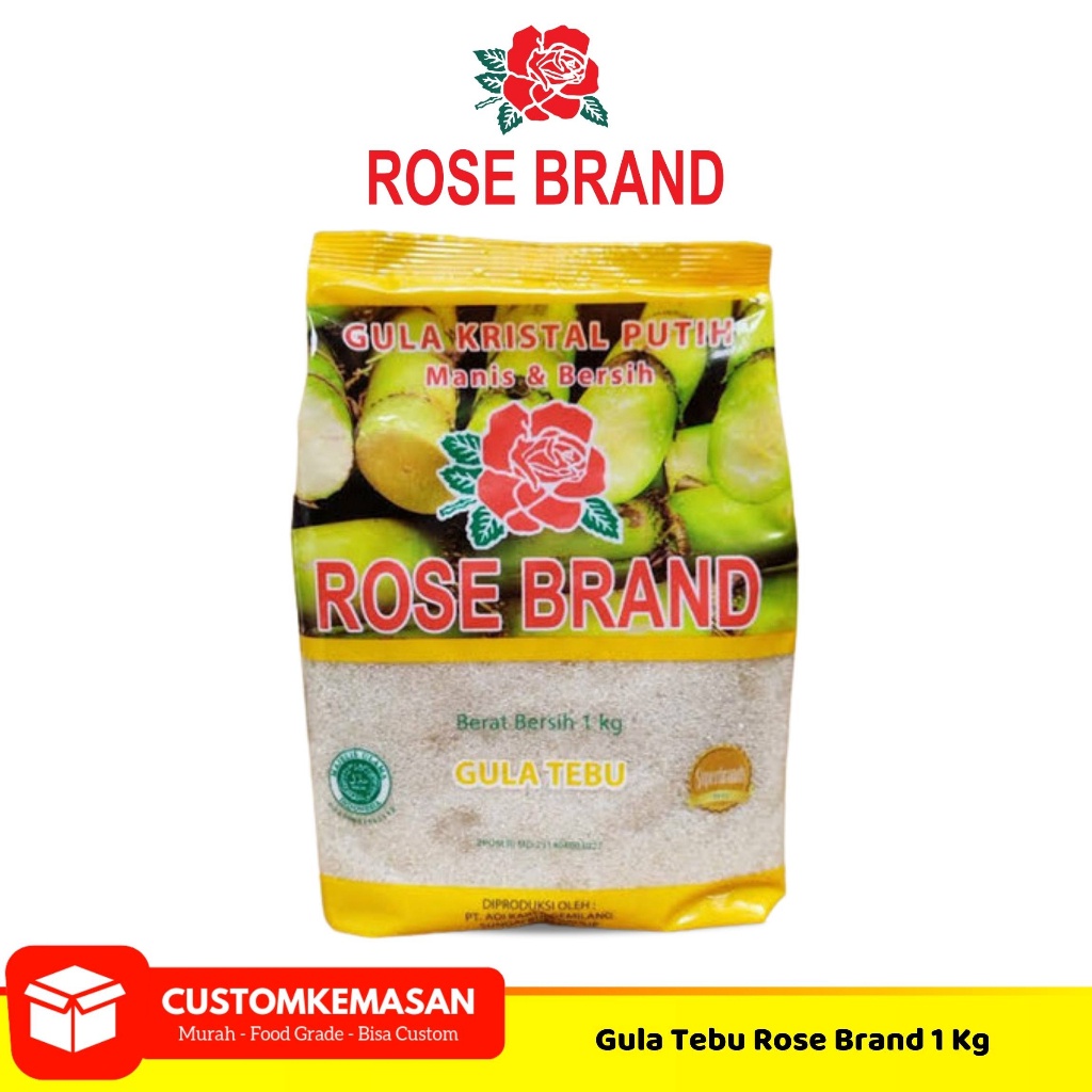 

Rose Brand Gula Tebu / Gula Tebu / Gula Pasir 1kg / Gula Pasir Rose Brand