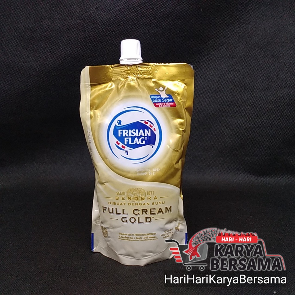 

SUSU KENTAL MANIS FRISIAN FLAG FULL CREAM GOLD POUCH 280ML