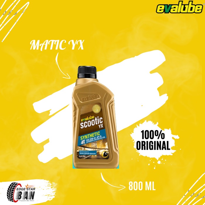 OLI EVALUBE MATIC YX 20W/40-OLI MESIN EVALUBE MATIC YX 800ml