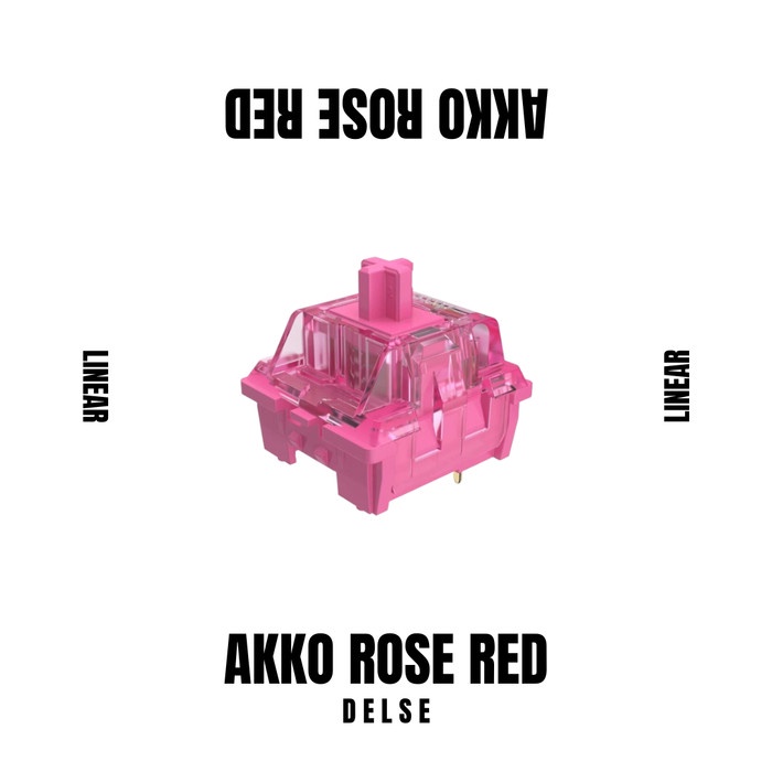 Akko Switch Mechanical Keyboard - Merah Muda