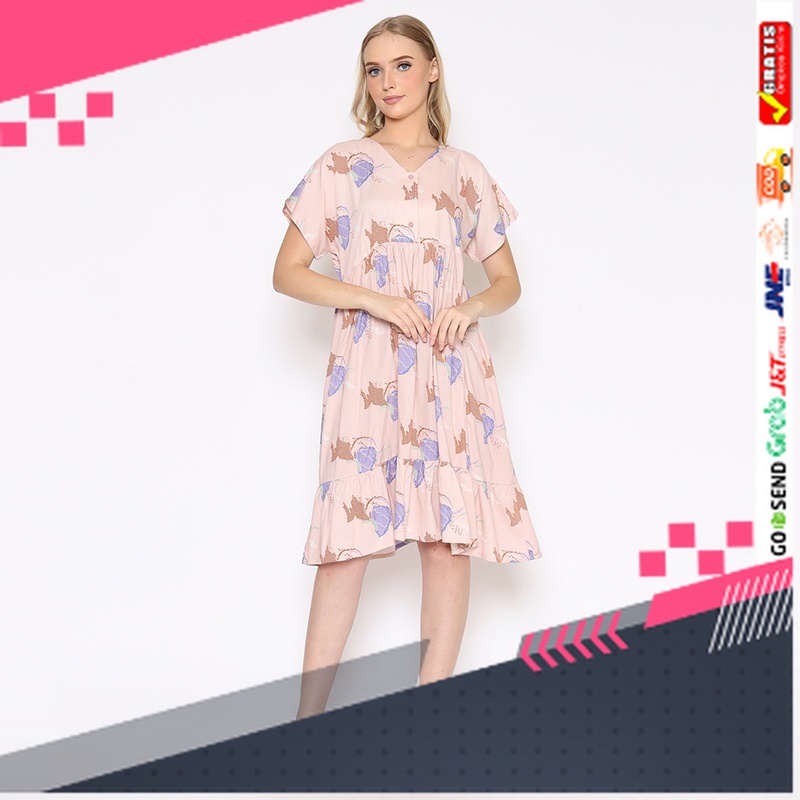 BATIK STYLE JAWA KEREN TERLARIS /Hadinata Batik Wanita Daster Alesya