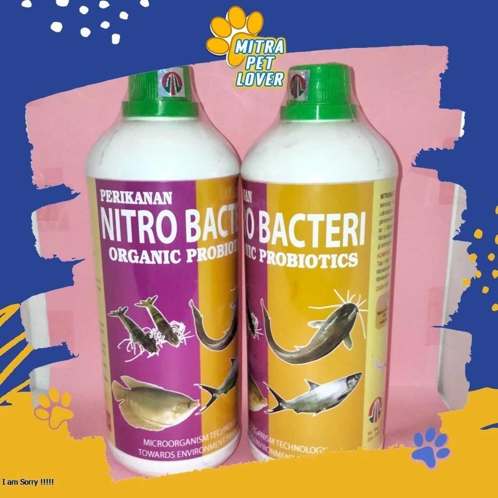 OBAT PROBIOTIK IKAN - NITROBACTER 1LITER ORIGINAL - MENURUNKAN PH - MENGHILANGKAN BAU - MENGURAI AMO