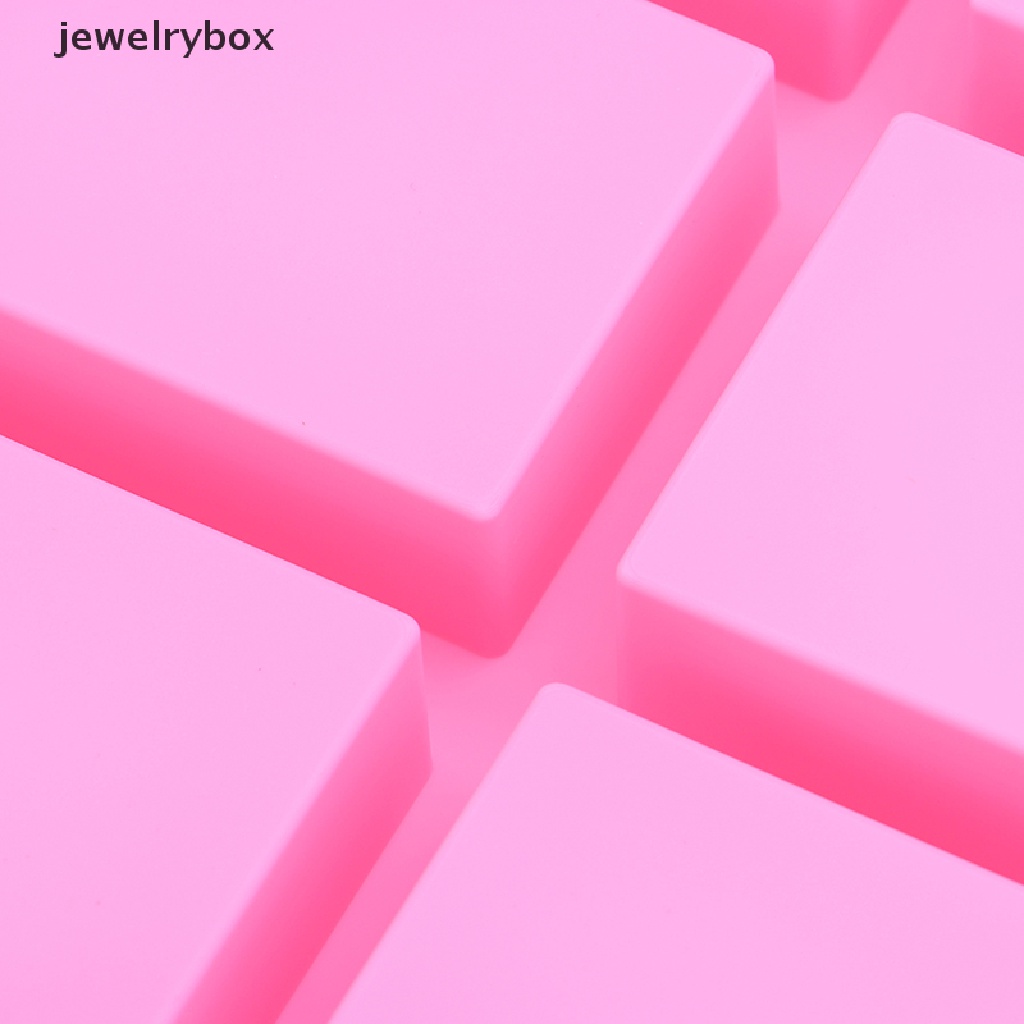 [jewelrybox] 6rongga Persegi Polos Sabun Cetakan Persegi Panjang DIY Handmade Soap Form Tray Cetakan Butik