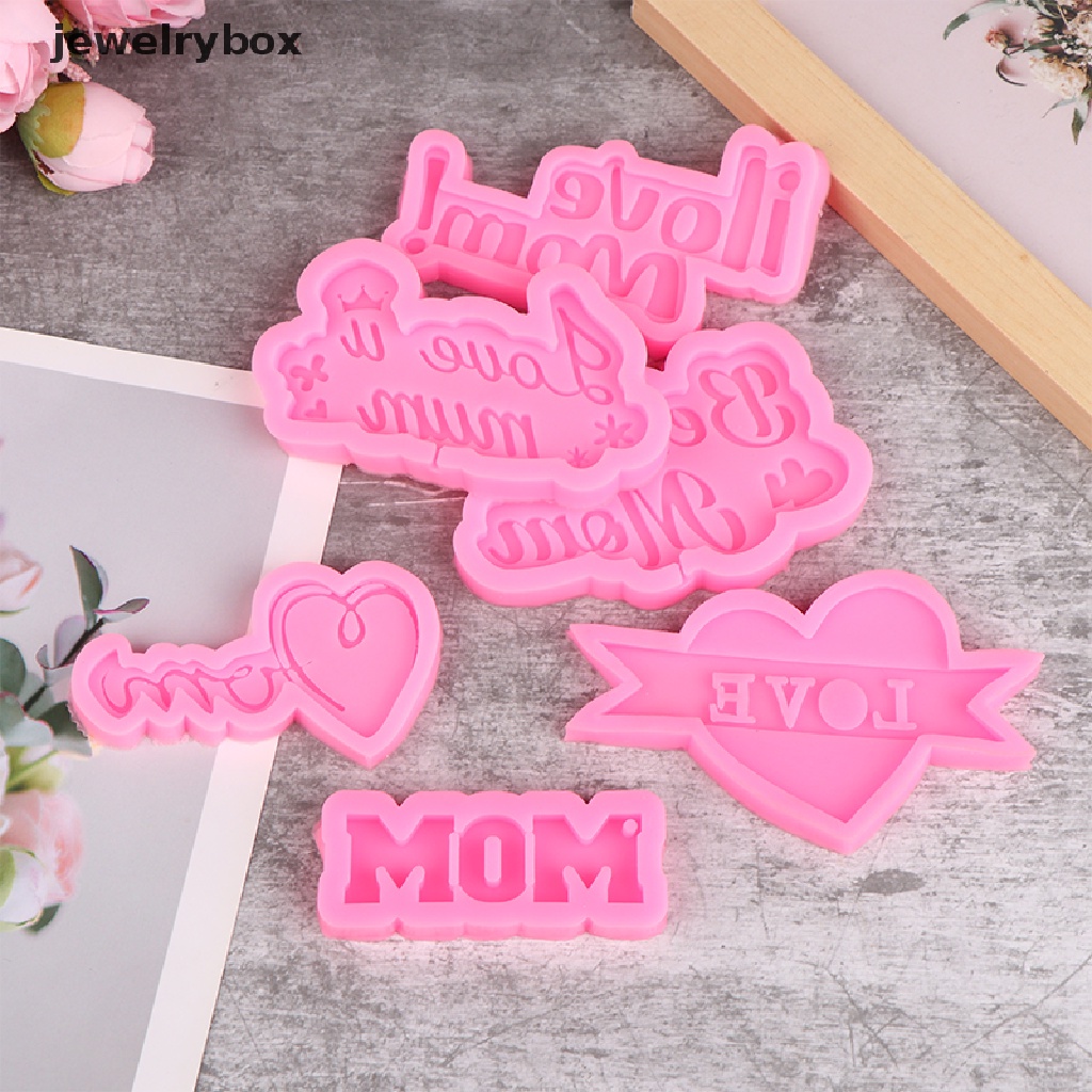 [jewelrybox] Mother's Day Cetakan Silikon Cinta Keluarga Dekorasi Kue DIY Dapur Alat Kue Butik